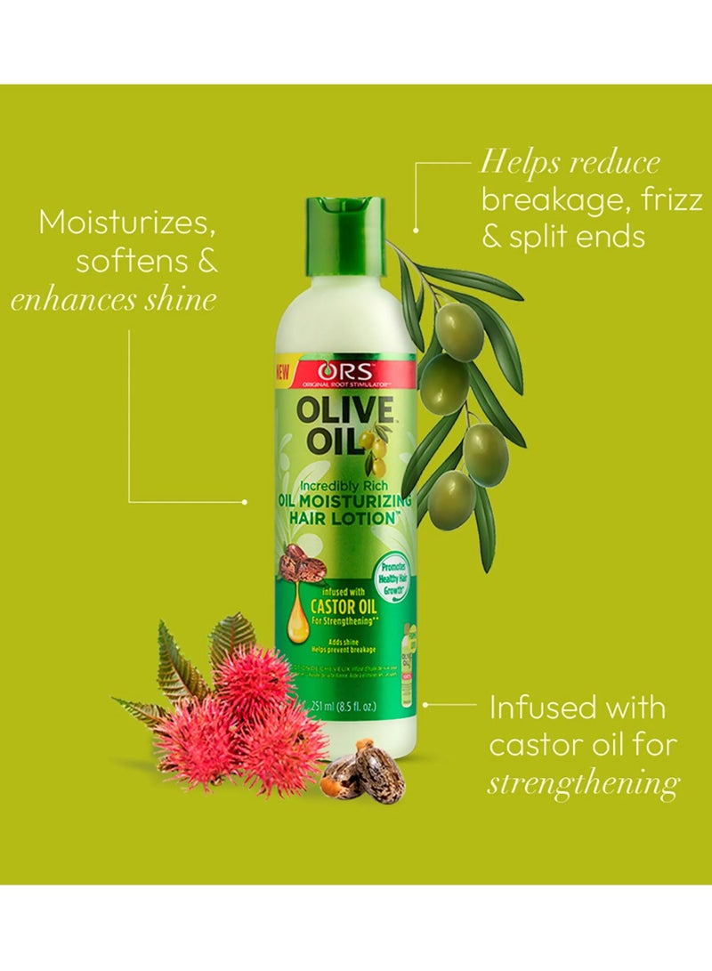 أو آر اس لوشن مرطب للشعر غني للغاية بزيت الزيتون، 251 مل - Image 2